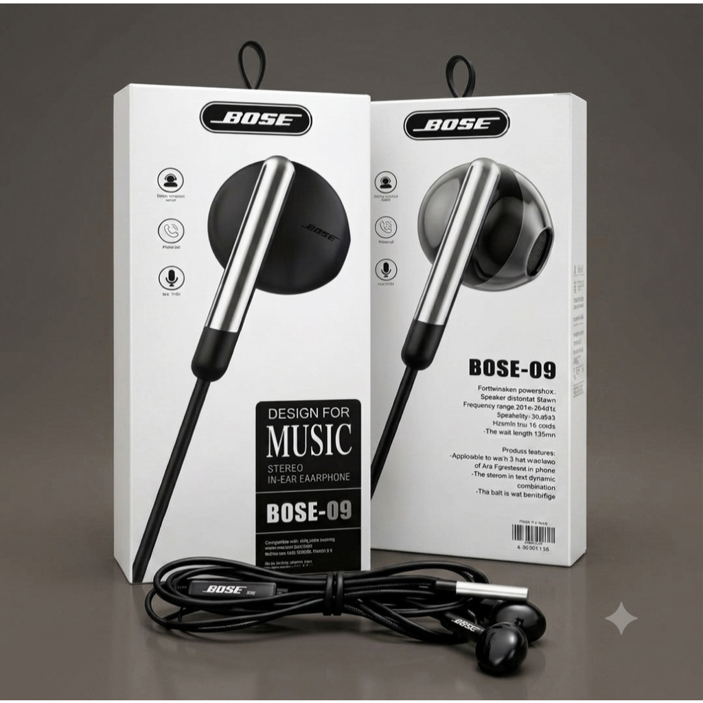 EARPHONE BOSE 09 Earphone Headphone + Microfon