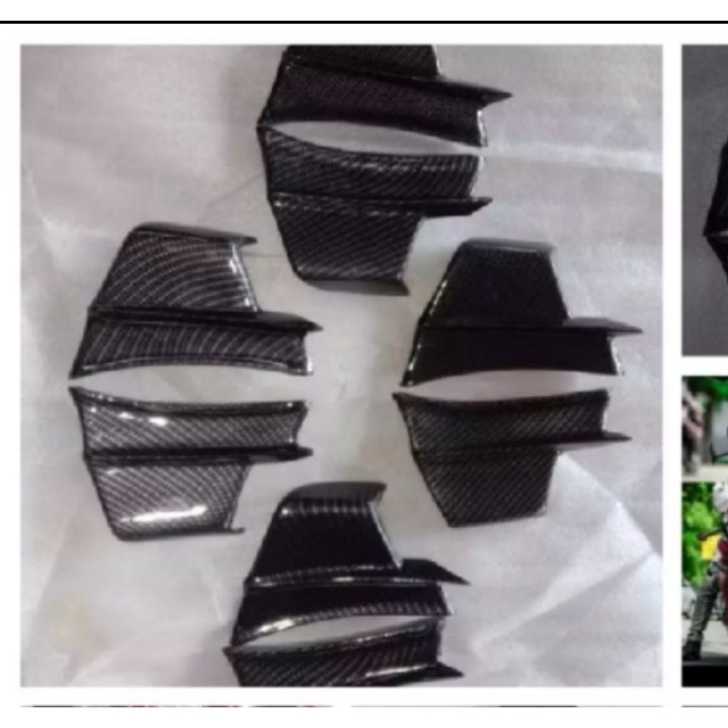 carbon kevlar forget wingside winglet sayap model ducati pnp R15 v2 R15 V3 R25 CBR150R CBR250RR NINJ