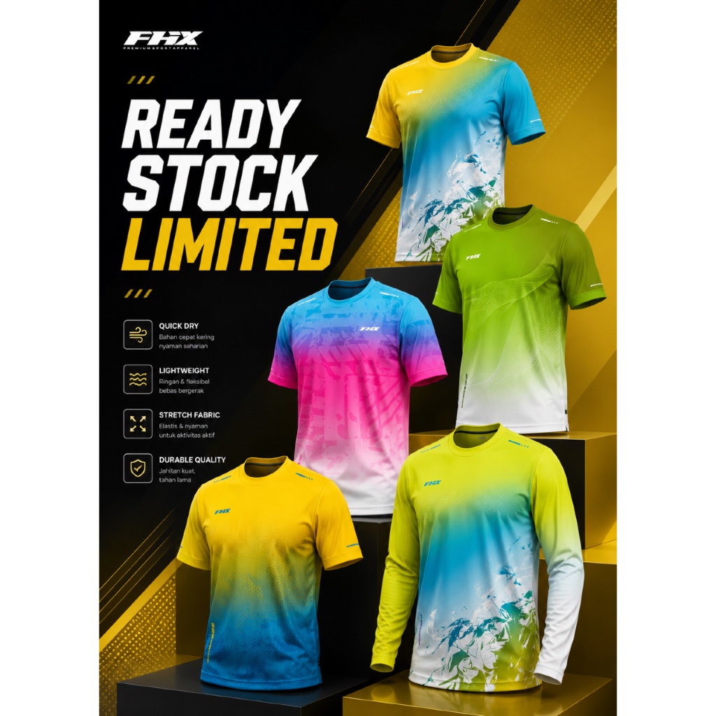 Jersey Running FHIX READY STOCK | Jersey Custom | FHIX X 4ANGLER