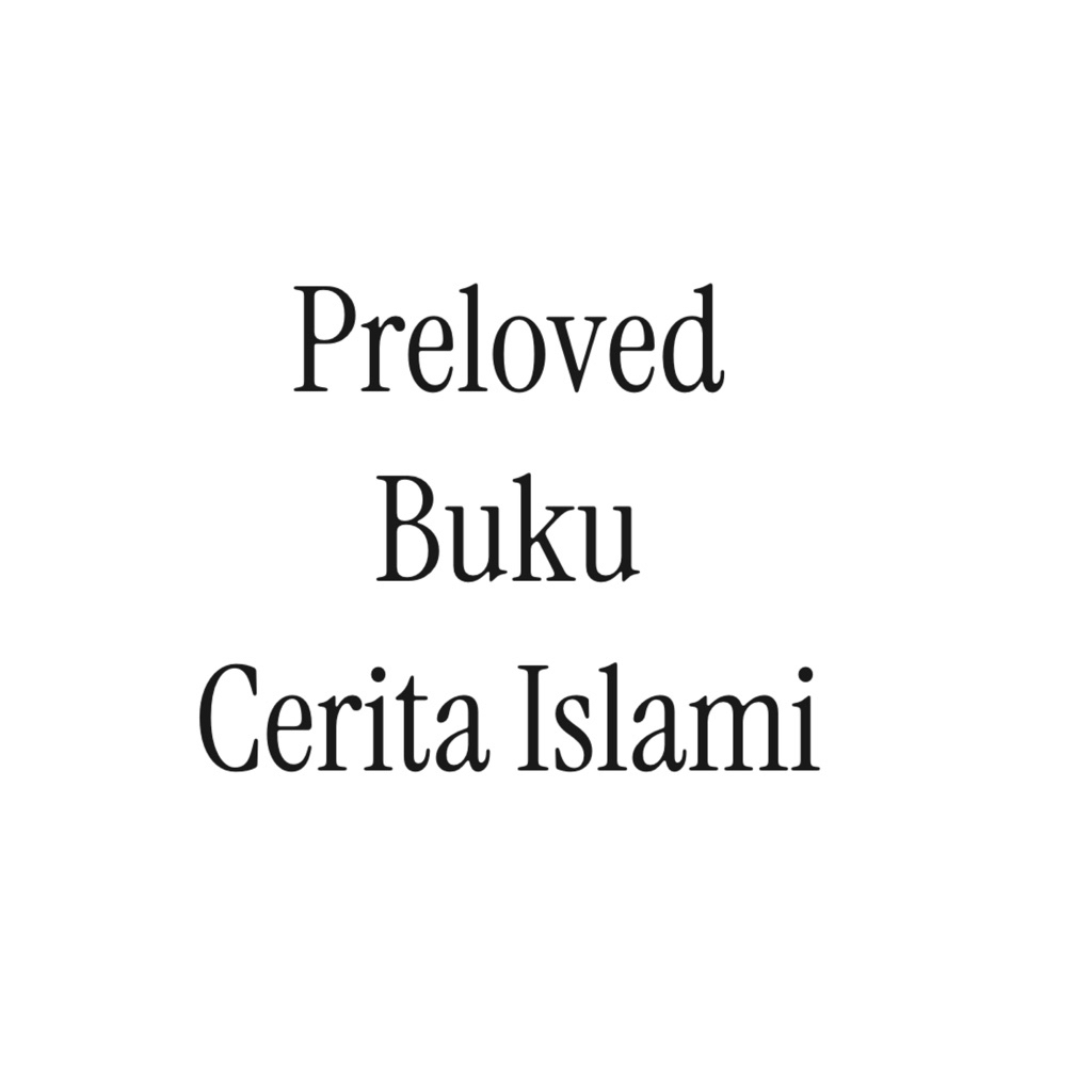 Preloved Buku Buku Islami