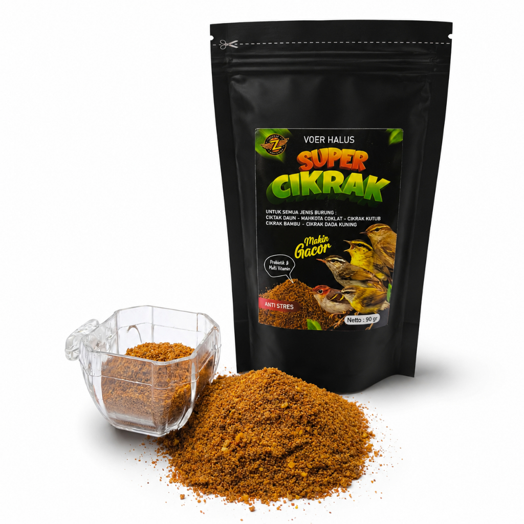 PUR HALUS SUPER CIKRAK UNTUK SEMUA JENIS BURUNG CIKRAK TINGGI PROTEIN HEWANI TAMBAH GACOR