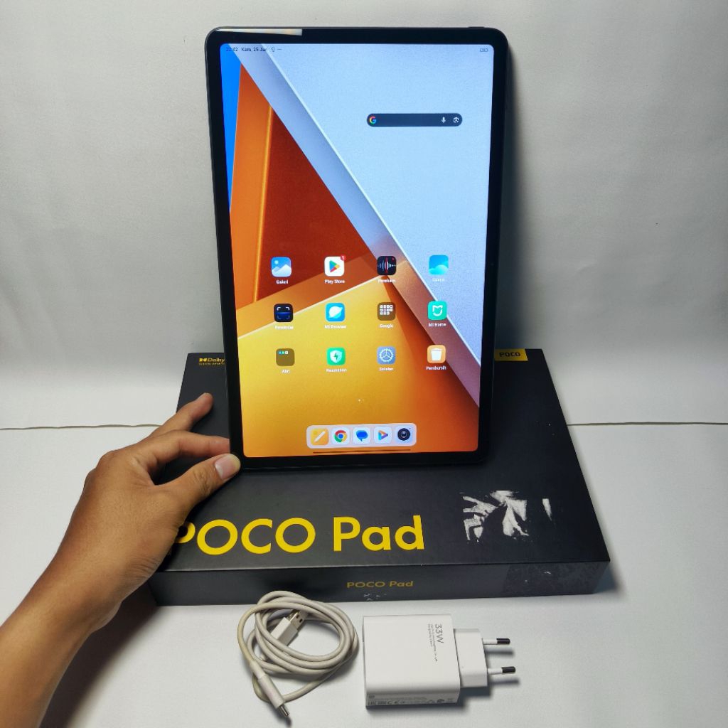 Tablet Poco Pad ram 8/256 fullset mulus nominus