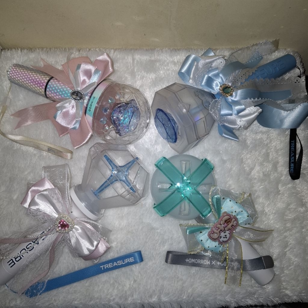 [BACA DESKRIPSI] PRELOVED OFFICIAL LIGHTSTICK - TREASURE, TXT, SEVENTEEN, ANNIVERSARY SEALED