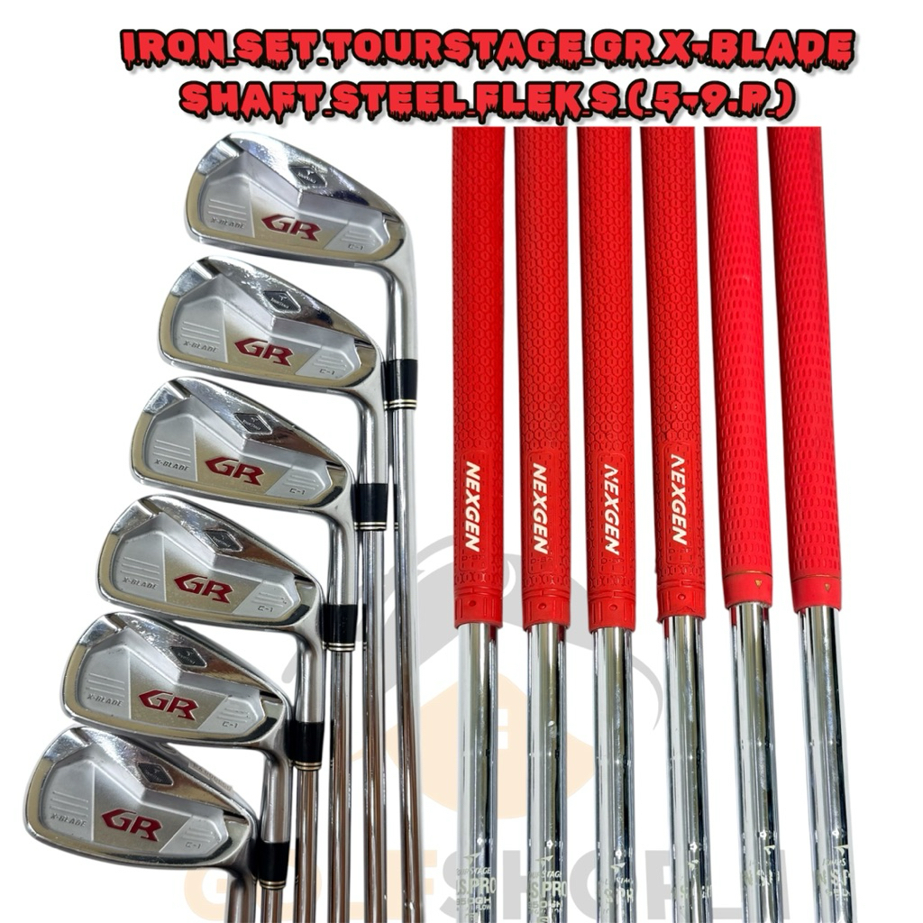 Iron Set Golf Man Tourstage GR Shaft Steel Bekas Original-Stick Golf