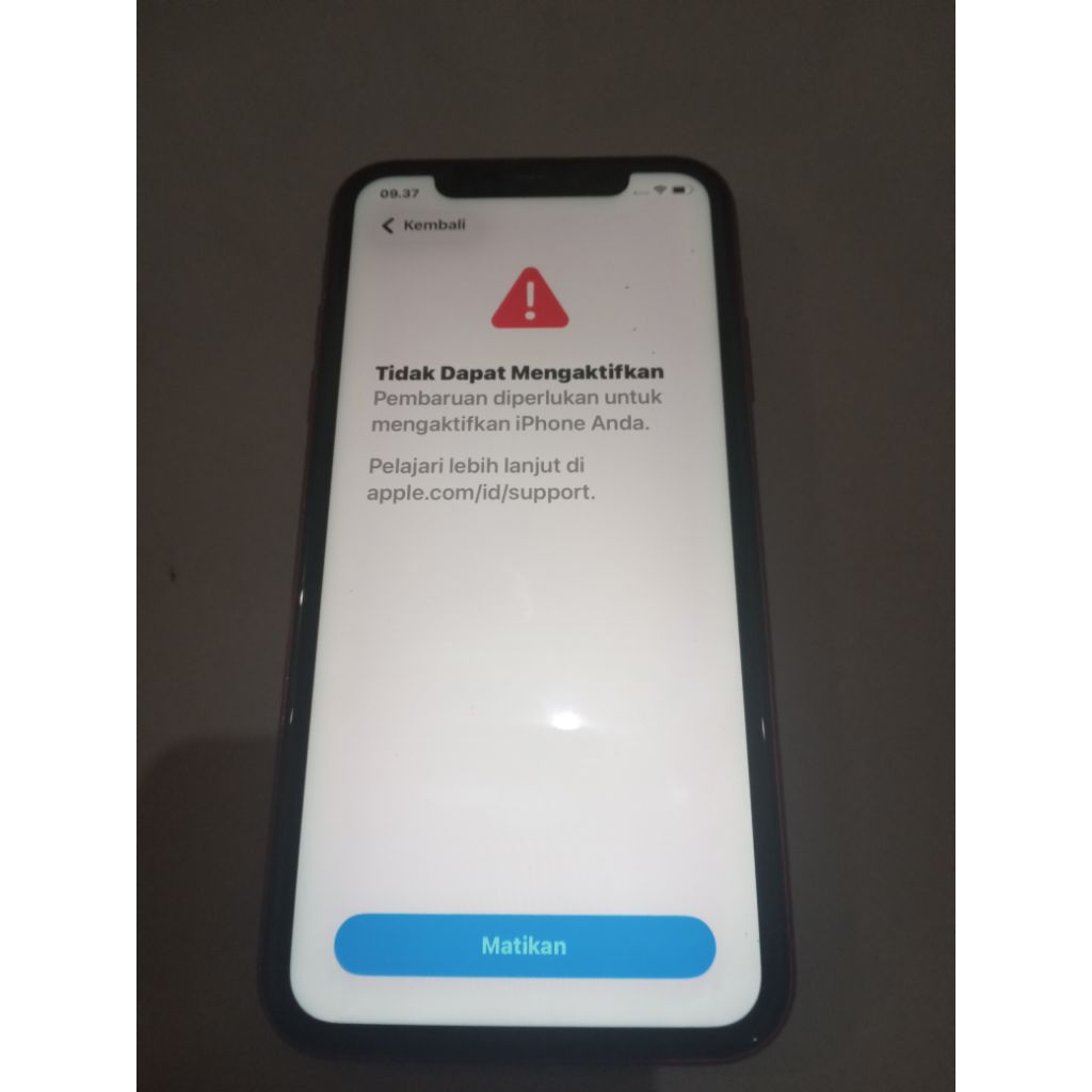iphone 11 128gb gagal aktifasi icloud kosong