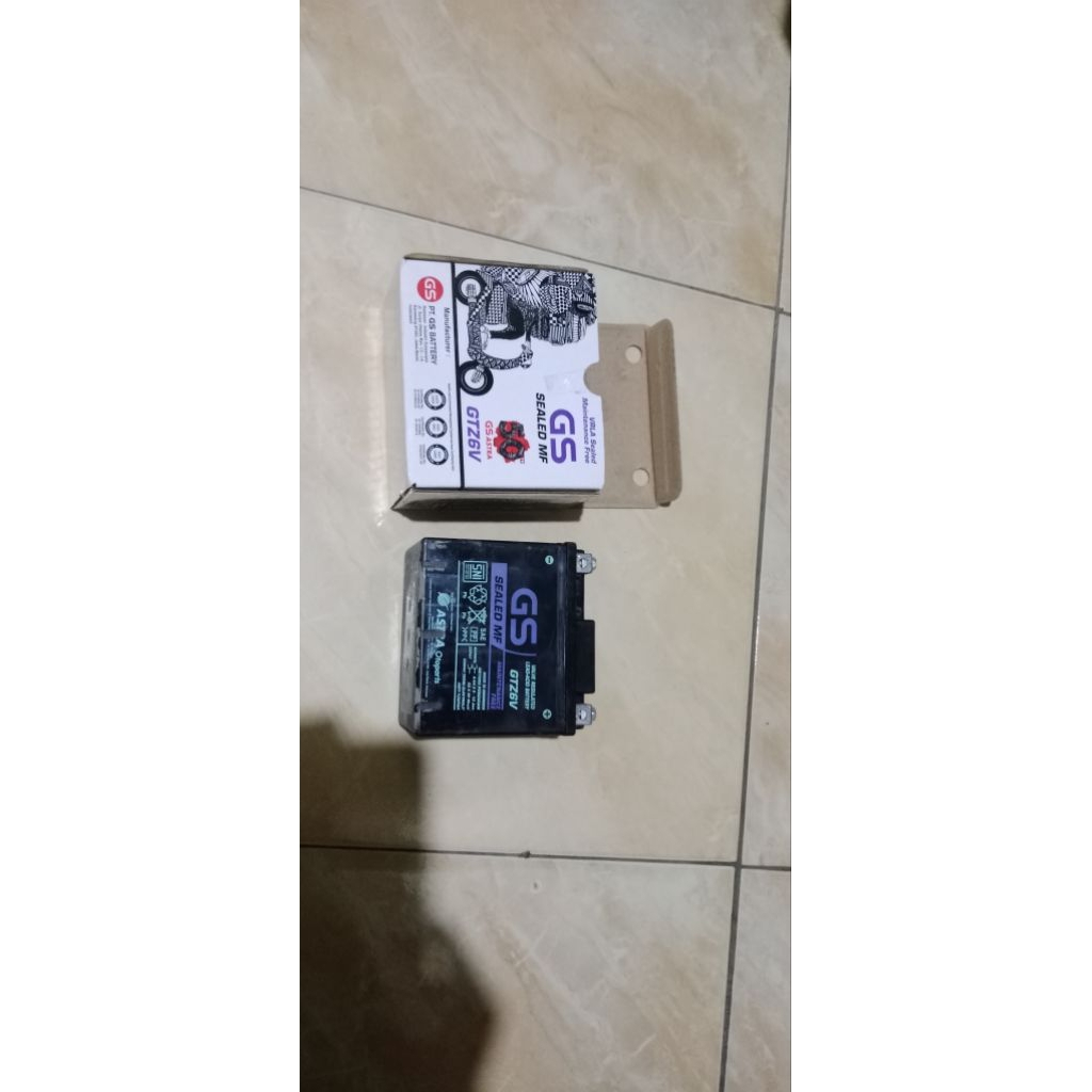 Aki motor bekas beat , bisa buat stater,