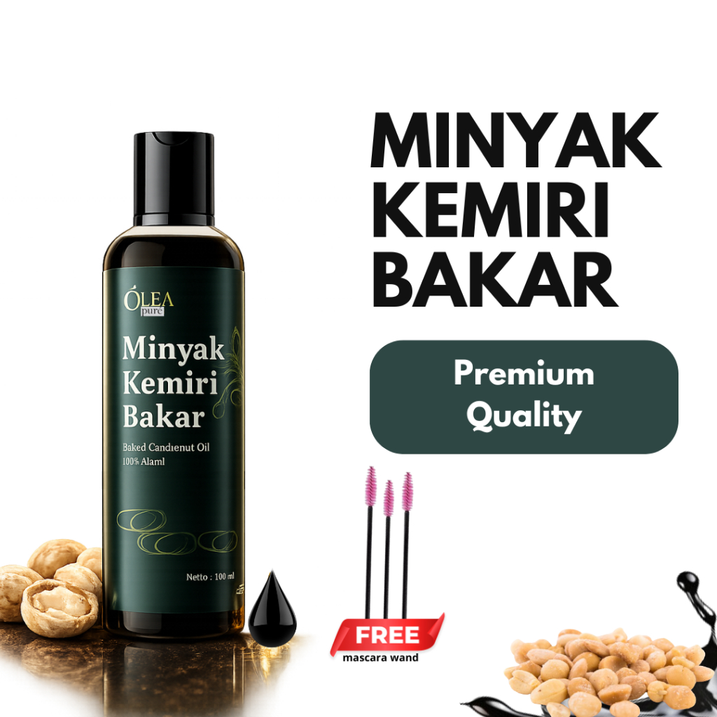 Minyak kemiri bakar original 100% penumbuh rambut