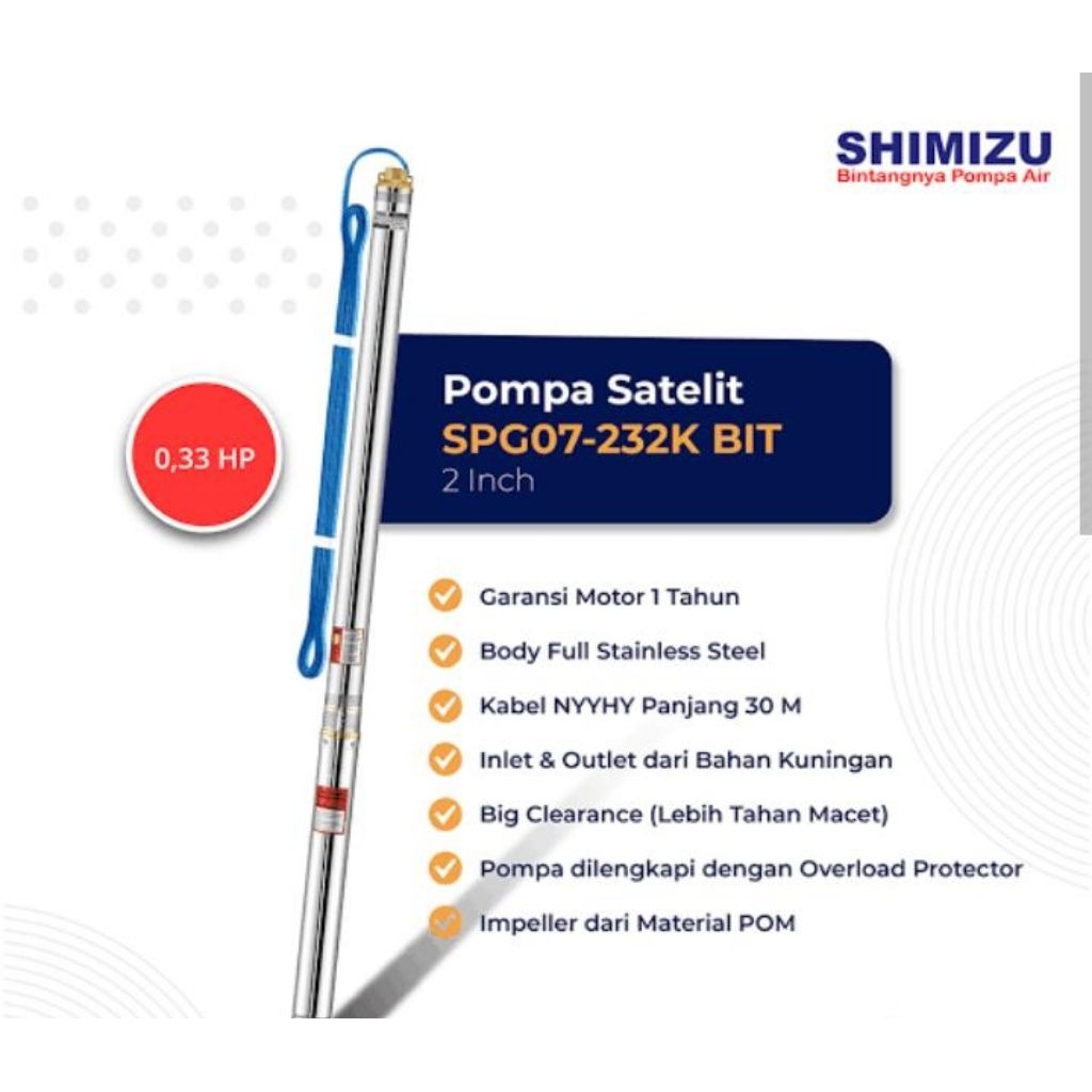 Pompa Satelit Shimizu Terlaris Bergaransi