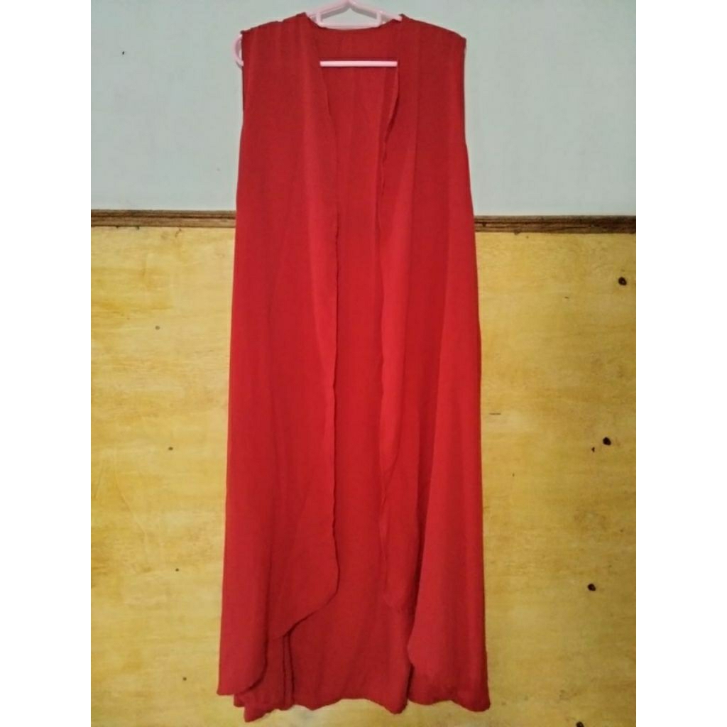 Cardigan Panjang Tanpa Lengan / Long Outer Muslimah