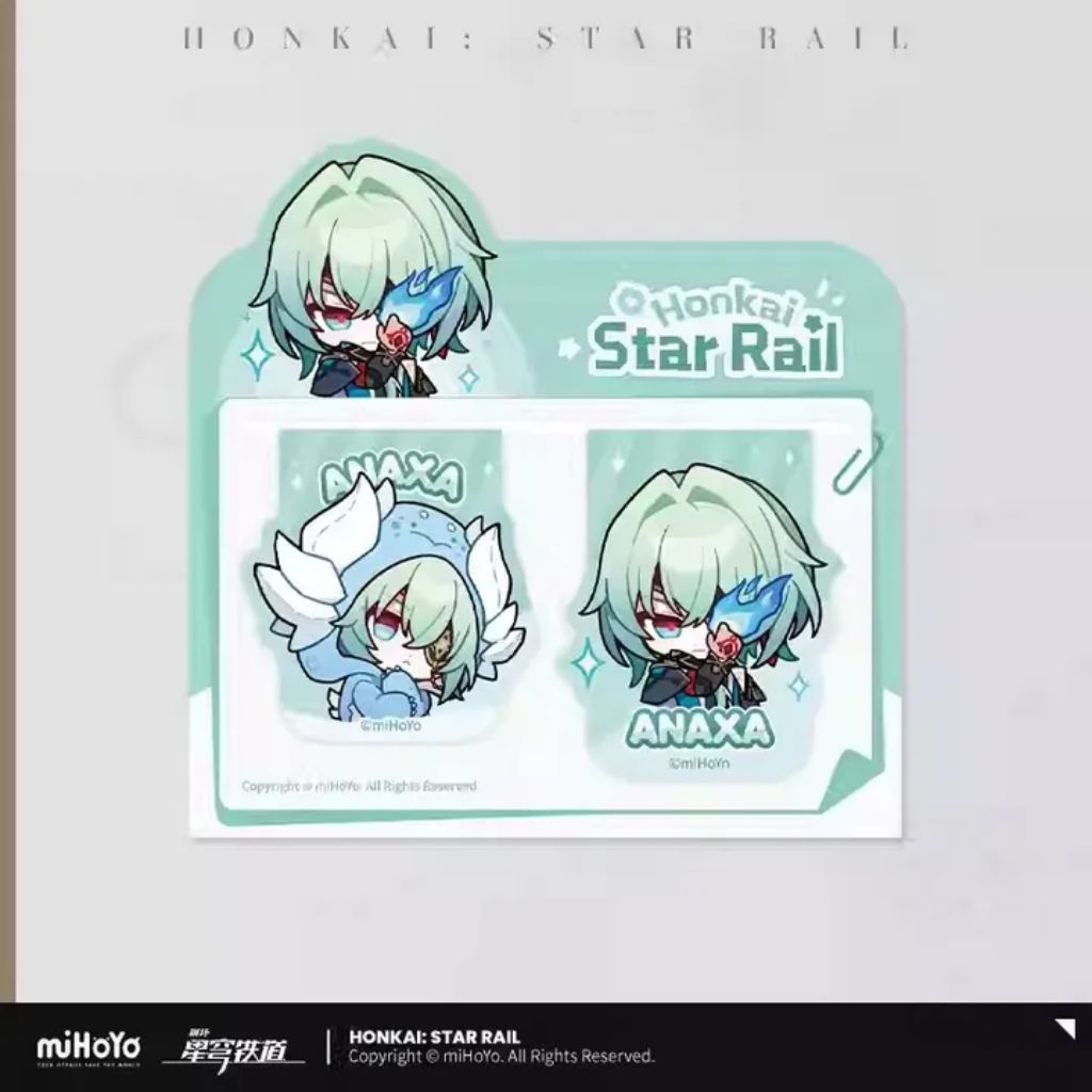 OFFICIAL MERCHANDISE - Anaxa Pom Pom Exhibition Series Theme Magnetic Bookmark Set - HSR Merchandise