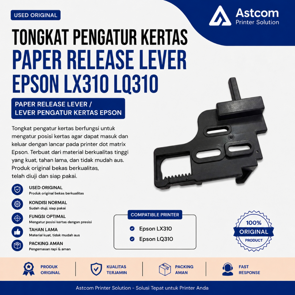 Paper Release Lever Epson LX310 LQ310 Original Bekas | Tuas Pengatur Kertas Printer