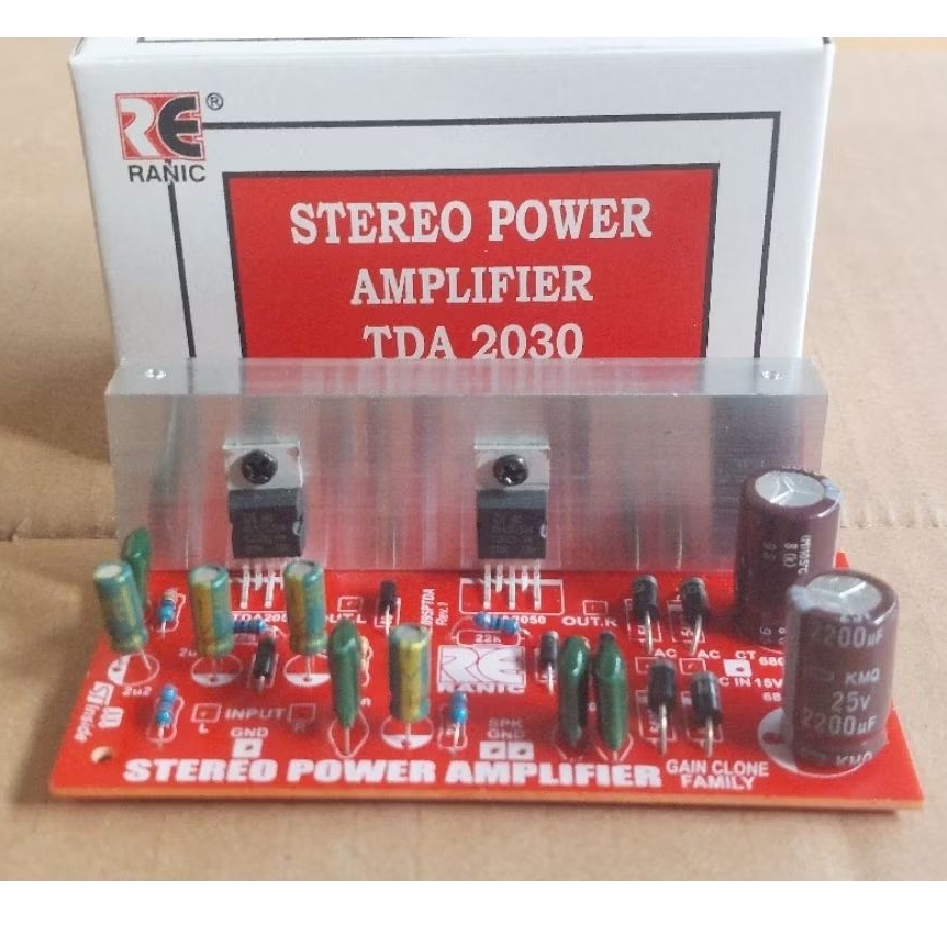 Kit Power Amplifier TDA2030 Stereo Plus PSU Power Supply