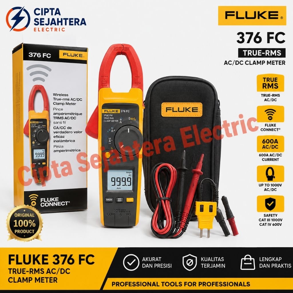 FLUKE 376 FC TRMS CLAMP METER /FLUKE 376 True-rms AC/DC Clamp Meter