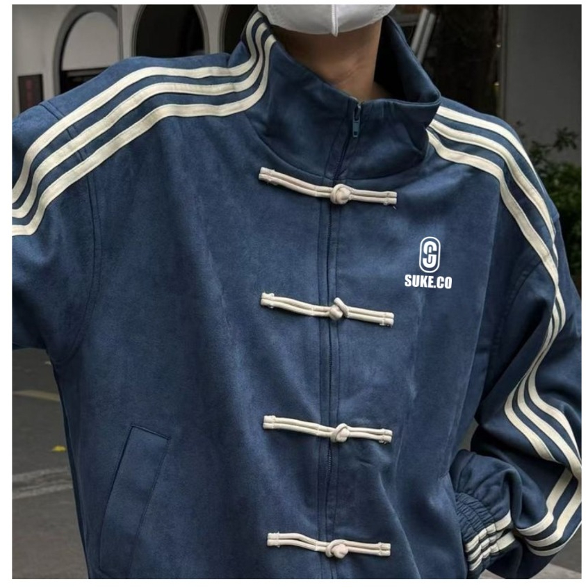 Jacket Sweatshirt CNY Cheongsam Pria Wanita Casual - Tracktop Pria Logo Bordir Lauren