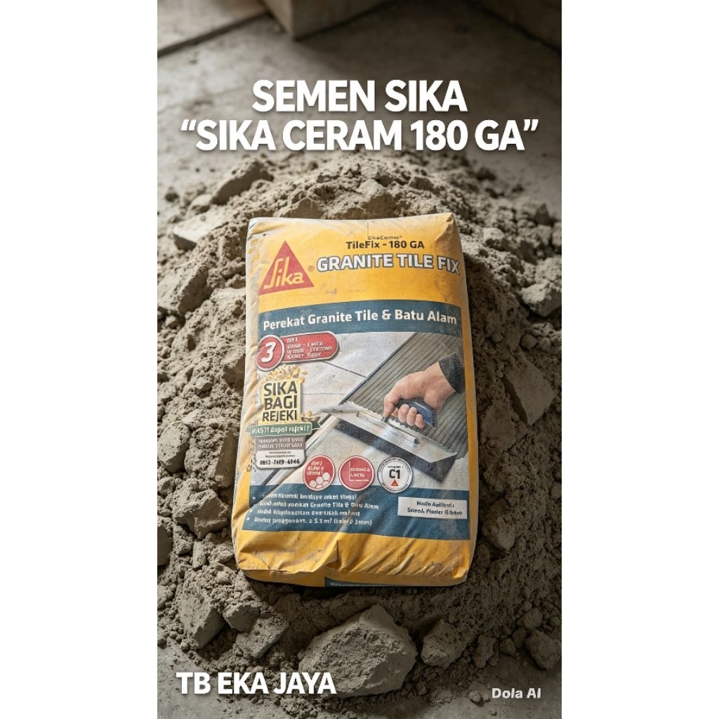 Sika Ceram Tile Fix 180 GA Perekat Keramik Semen Keramik 25 Kg