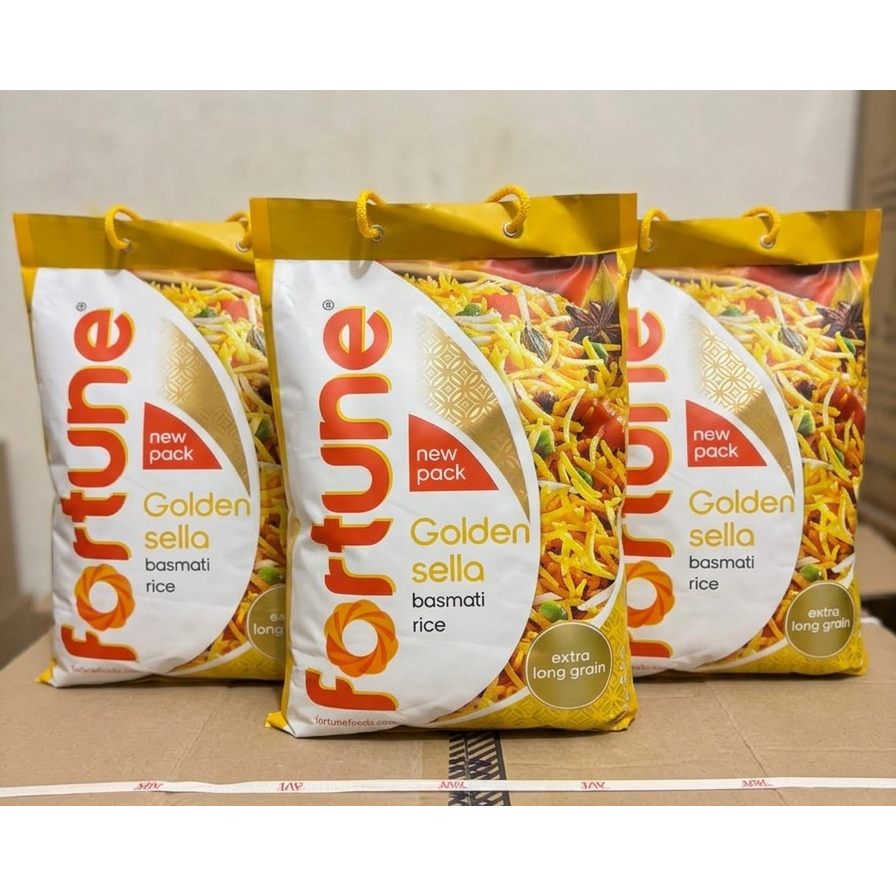 Beras Basmati Fortune Golden Sella kemasan Tas asli 5kg Original Basmati Rice