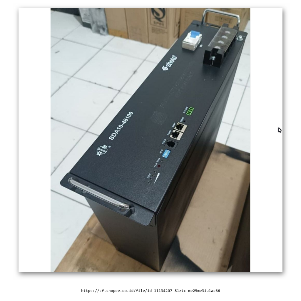 Shoto MCB SDA10-48100 Lifepo4 Normal siap pakai 100ah 48V
