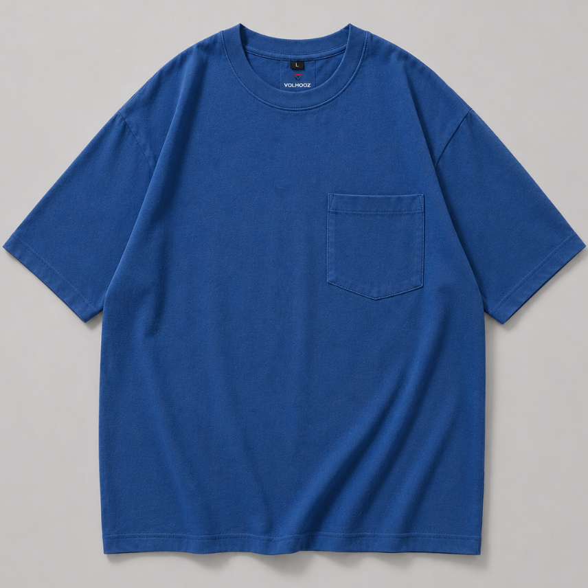 VOLHOUZ Kaos Anak Oversize Pocket Cotton Combed 24s T-Shirt Pocket Tee Oversize