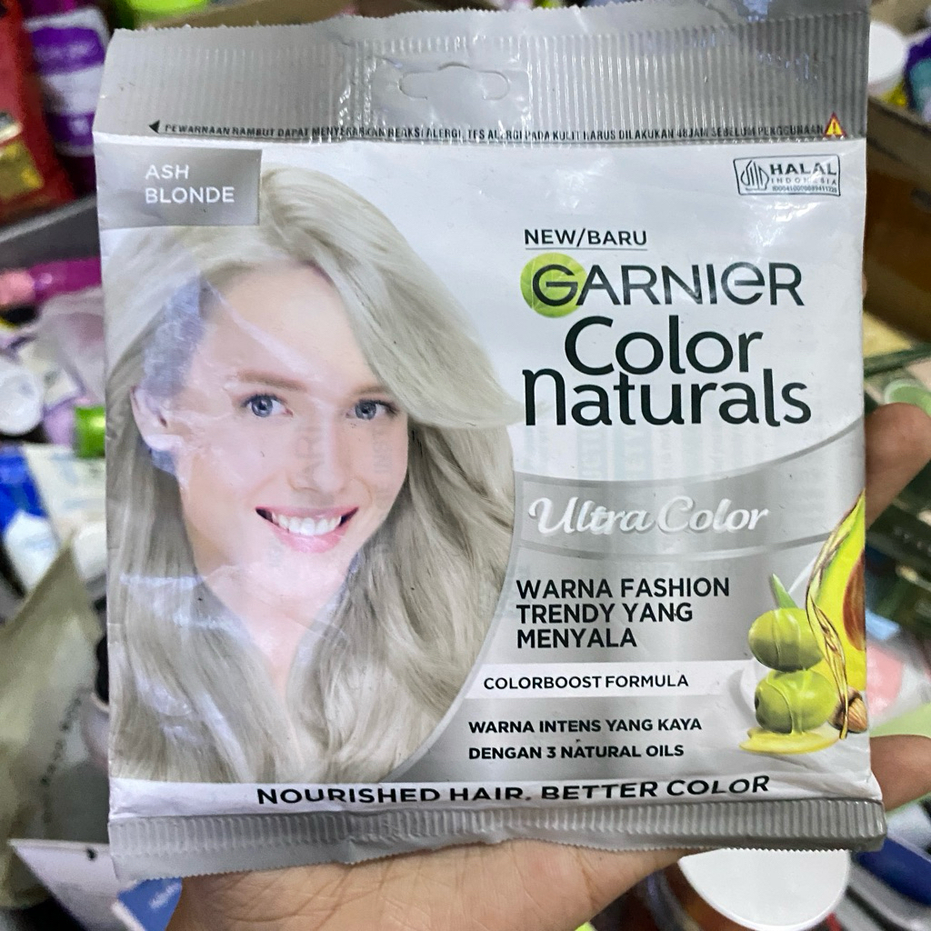 Garnier Color naturals pewarna rambut ASH BLONDE