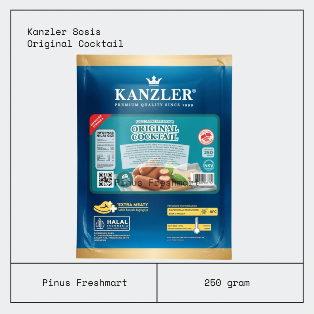 Kanzler Sosis Cocktail Original 250gr / Sosis Cocktail