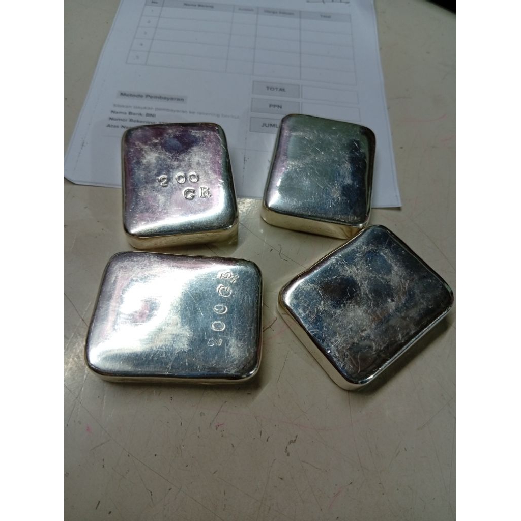 perak murni batangan 200 gram