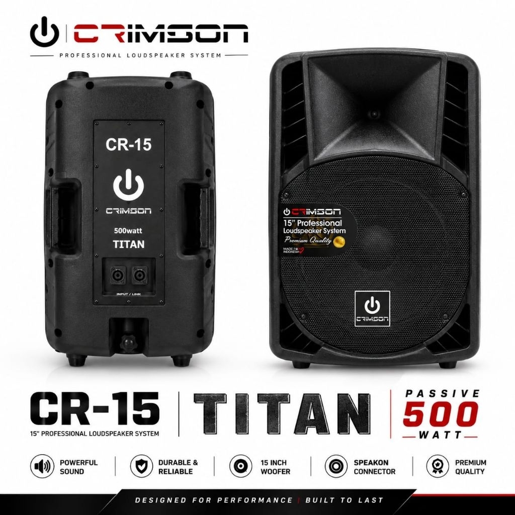 SPEAKER PASIF CR 15 TITAN I5 INCH 500WATT