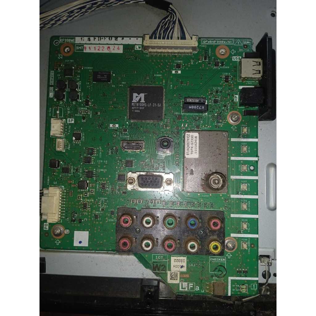 MAINBOARD/MESIN TV LCD LED SHARP LC 32LE340M 32 INCHI - GARANSI