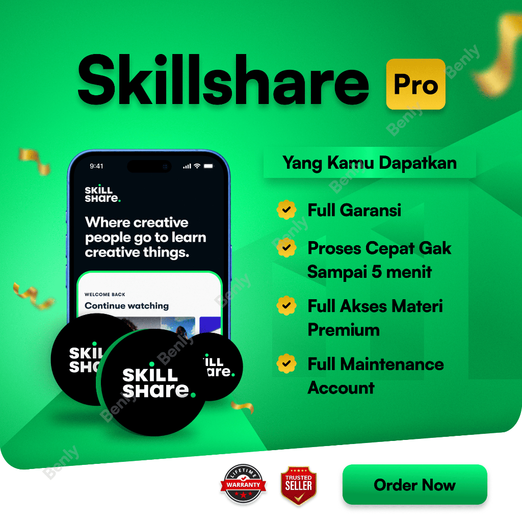 Akun Skillshare Premium Full Garansi