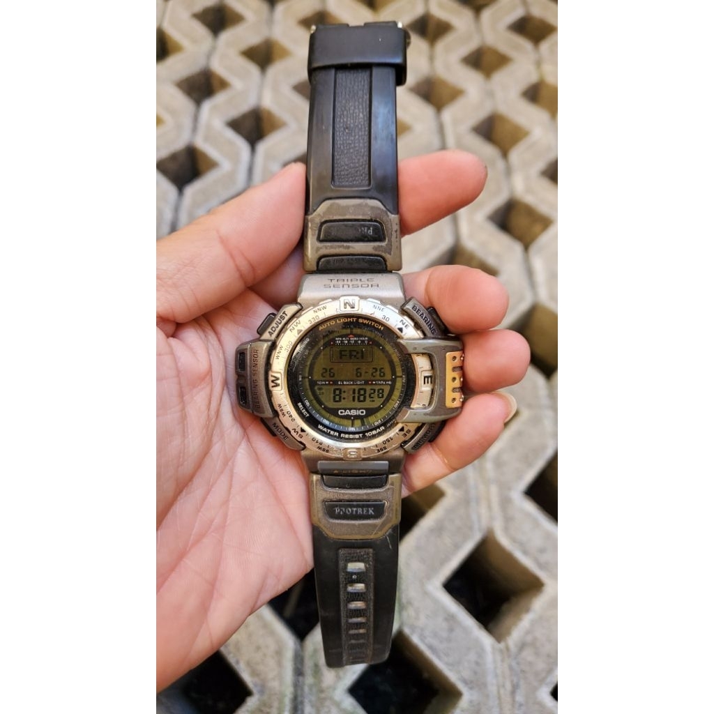 Casio Protrek PRT40 Bassing Gear Triple Sensor