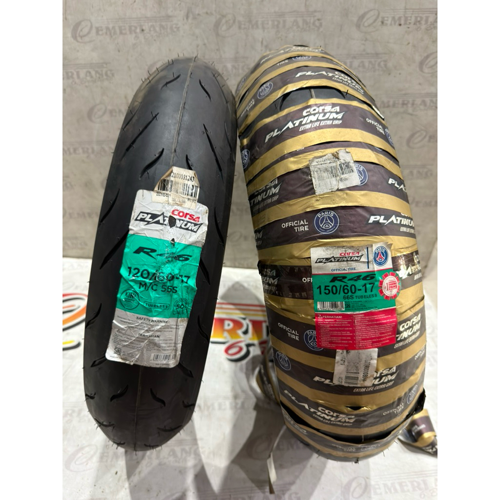 [OBRAL] BAN LUAR CORSA R46 SOFT COMPOUND 120/60-17 150/60-17 BAN BARU STOK LAMA