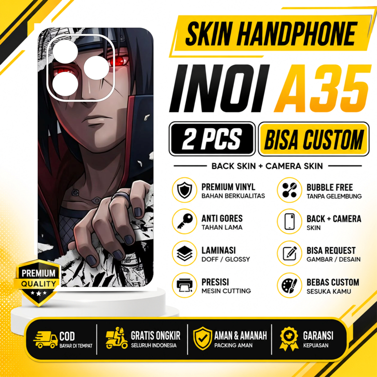 SKIN HANDPHONE INOI A35 2 PCS BISA CUSTOM / Premium Garskin Stiker / Case Stiker Inoi A35 Pilih Vari