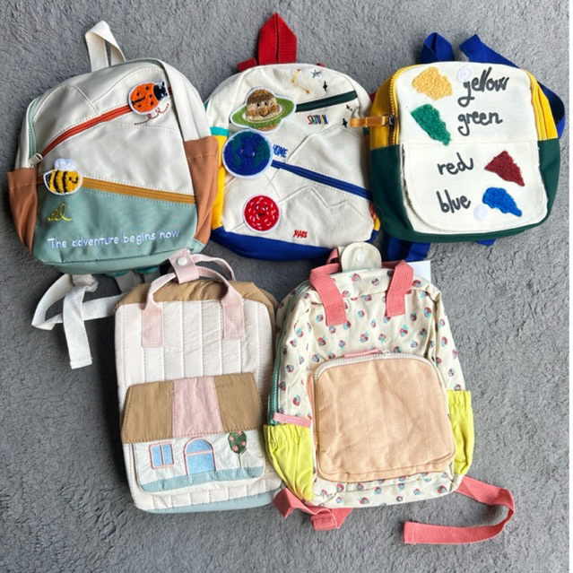 LINSKY BABY Tas Anak PAUD Toddler Planet Strawberry