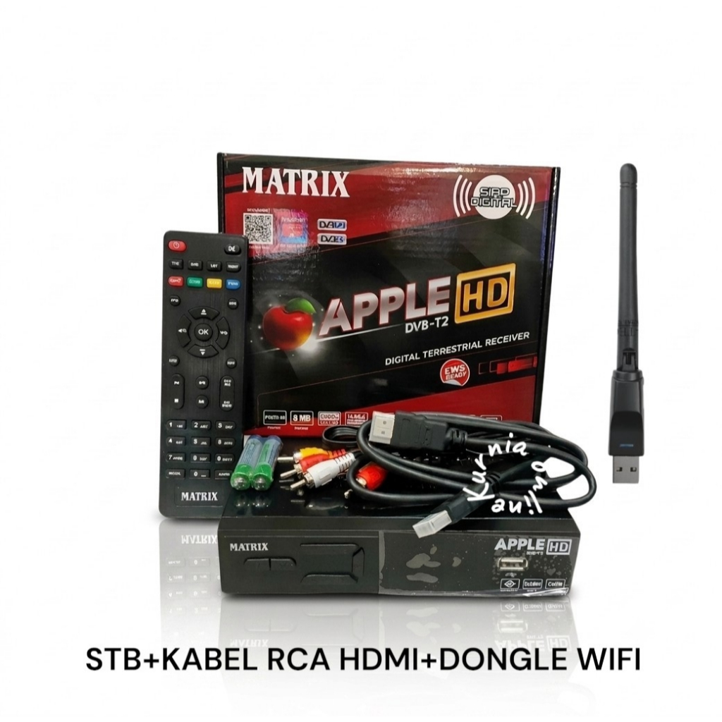 SET TOP BOX STB DVB-T2 MATRIX GARUDA MATRIX APPLE HD YOUTUBE MECCAST STB