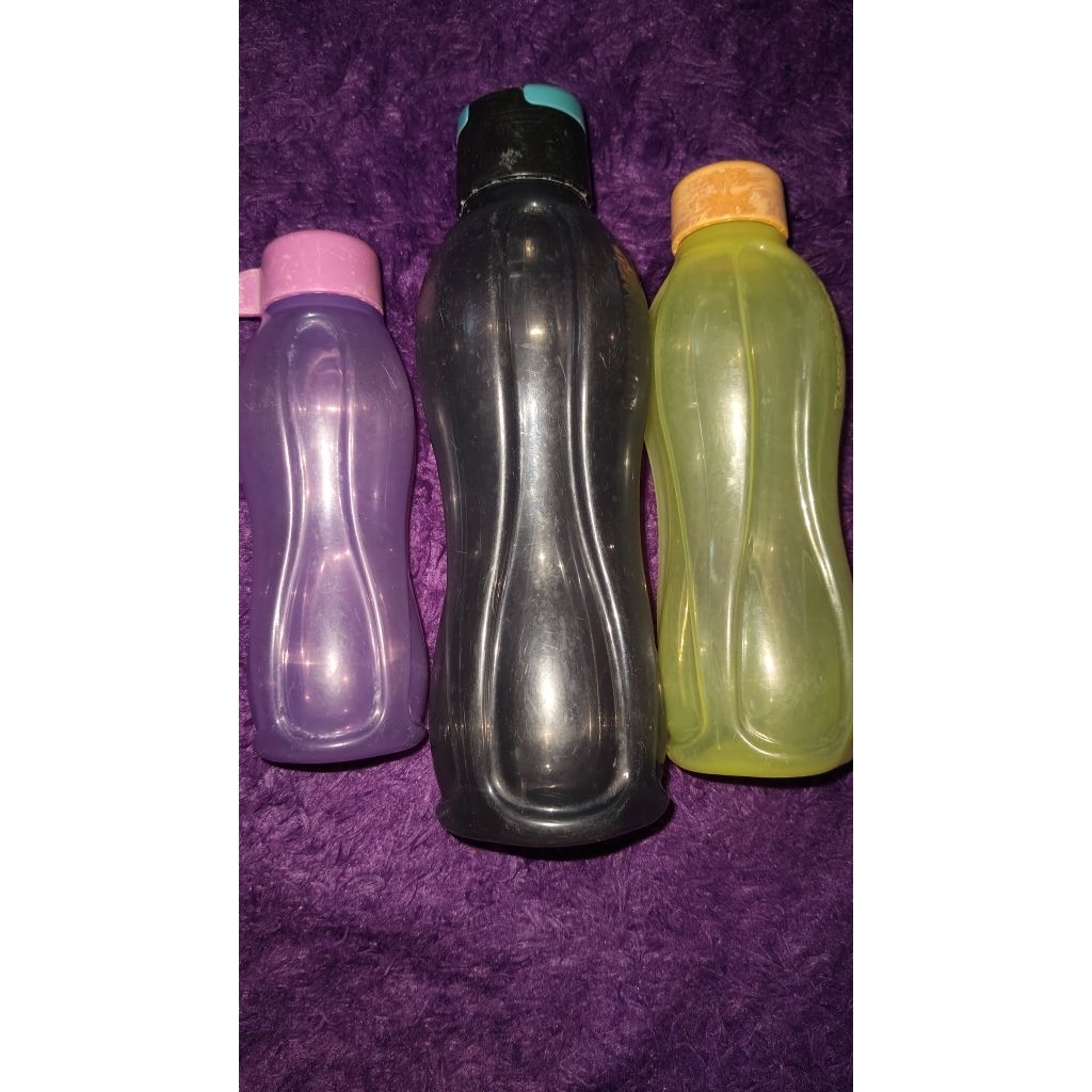 Tupperware Botol Minum Ungu 310ml Kuning 500ml Hitam 750ml PL + ADMIN