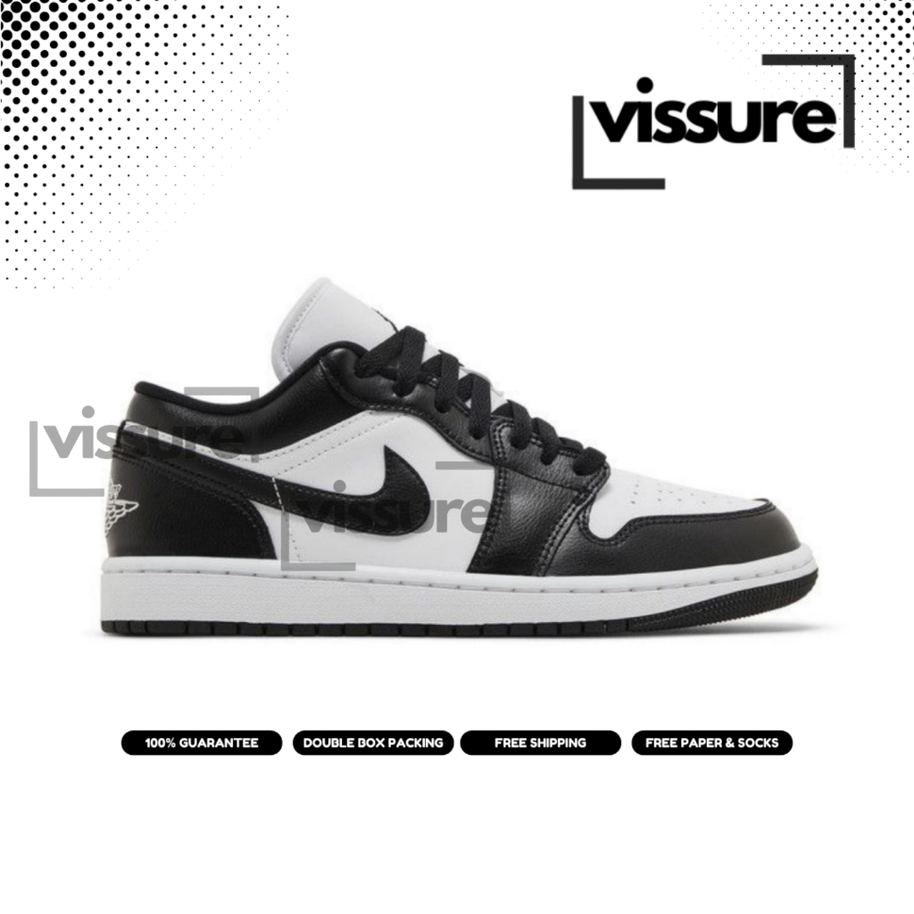 Sneakers Unisex AJ1 Low Black White Panda 100% Bnib