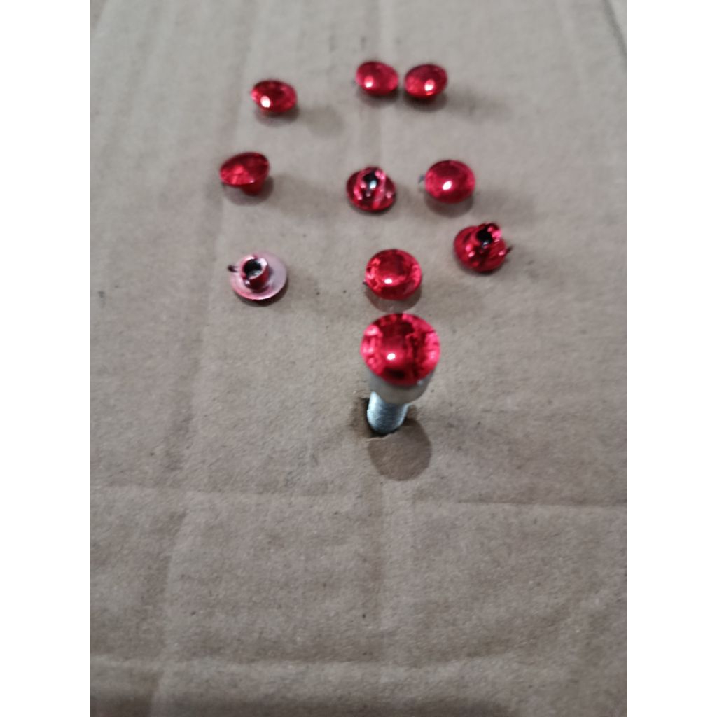 tutup baut l5 m6 ukuran baut 10 merah 10pc