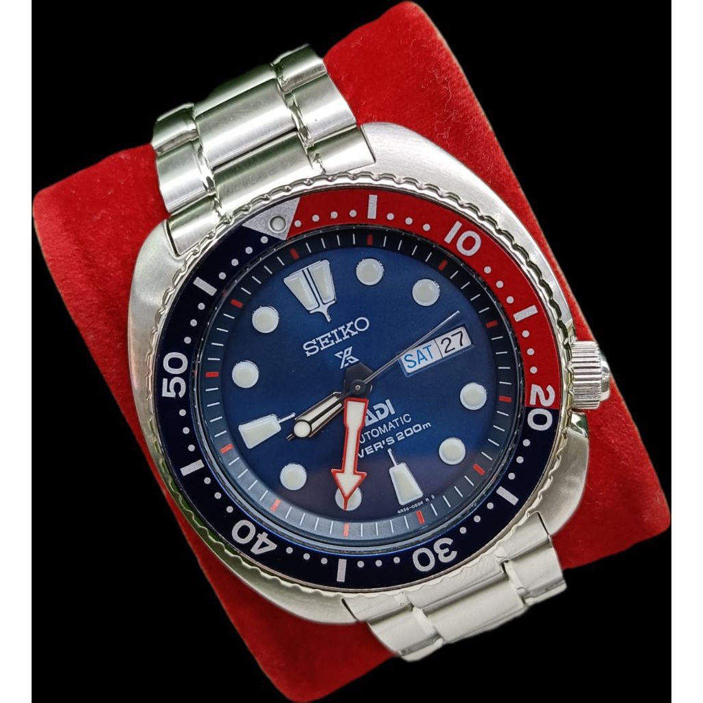 Seiko Prospex Padi Turtle Spesial Edition Pepsi Original