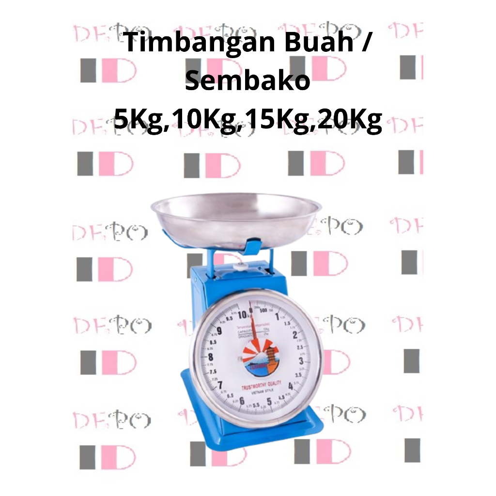 Timbangan Buah / Sembako Serba Guna Fujiyama Timbangan Duduk 5kg 10kg 15kg 20kg