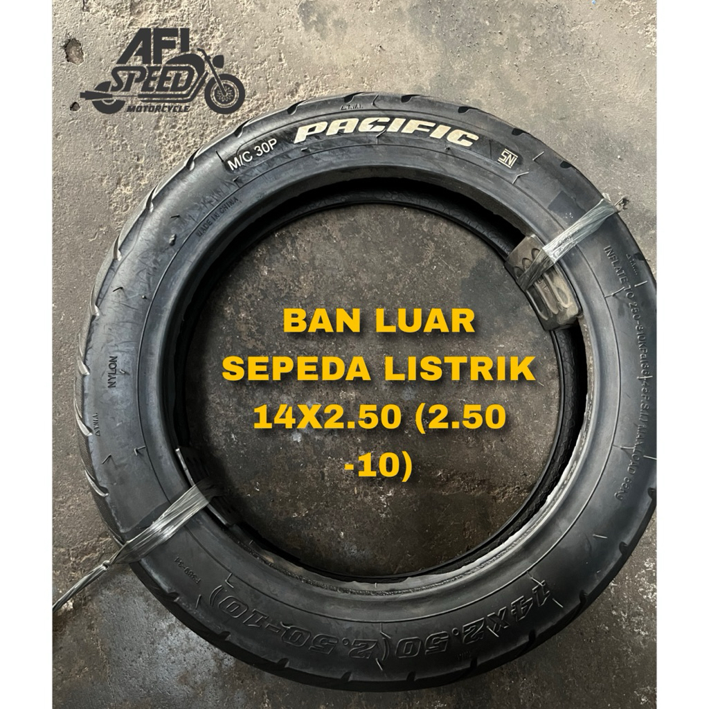 BAN LUAR SEPEDA LISTRIK - TUBELESS 14x2.50