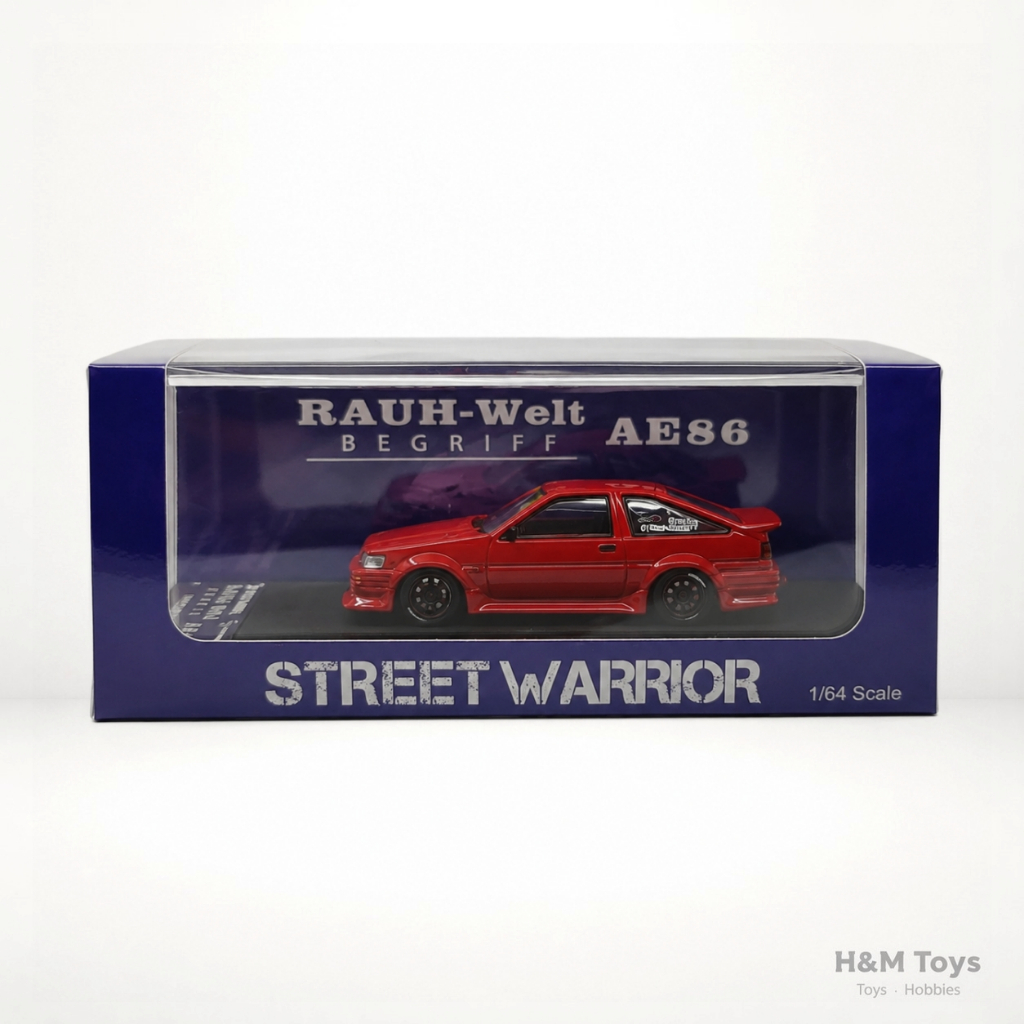 Secret Weapon RWB AE86 Red 1:64 - Miniscale