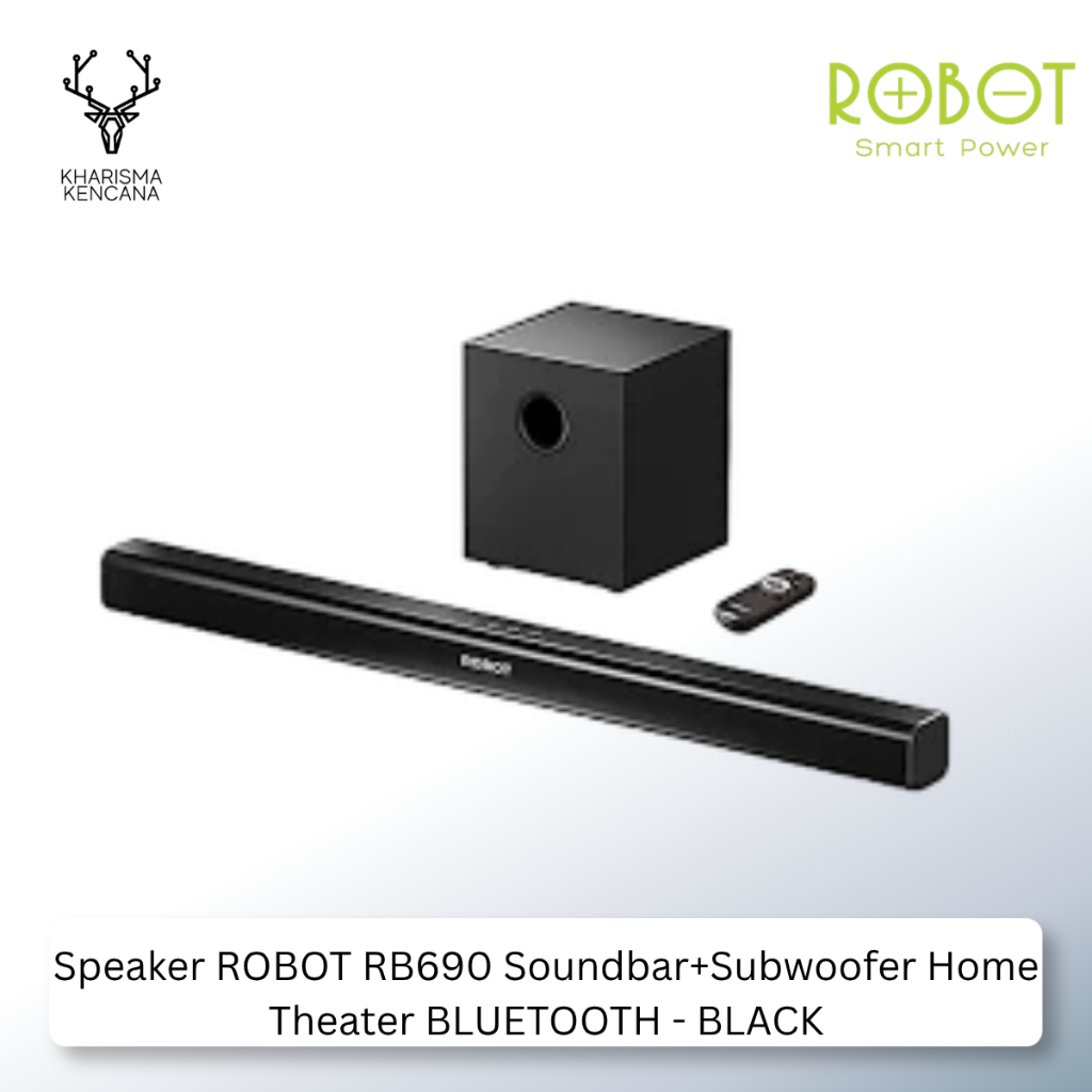Speaker ROBOT RB690 Soundbar+Subwoofer Home Theater BLUETOOTH - BLACK
