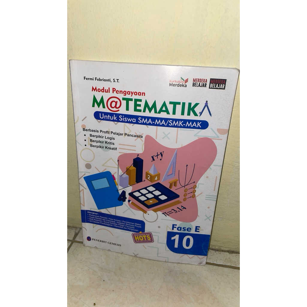 Buku Modul Pengayaan Matematika Kelas 10 SMA-MA/SMK-MAK Fase F/Penerbit Gemesis
