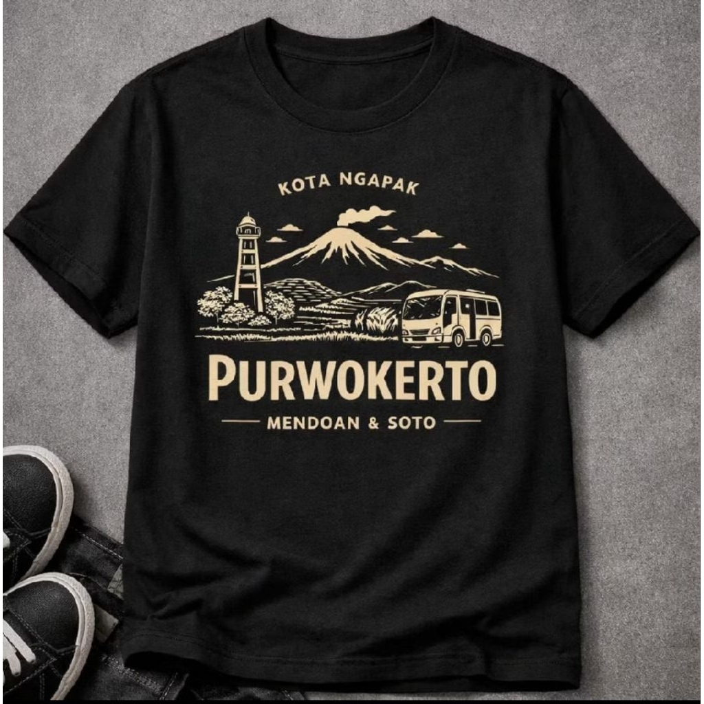 Kaos Distro Kota Ngapak Purwokerto T-shirt/unisex