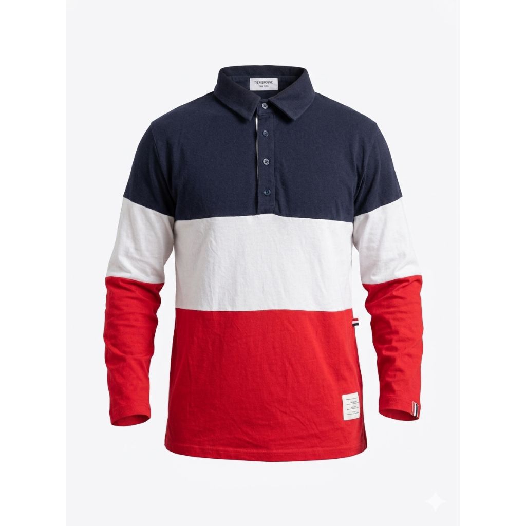 Kaos Rugby Longsleeve bekas/second/pl/preloved Thom Browne , rugby shirt, vintage shirt, casual styl