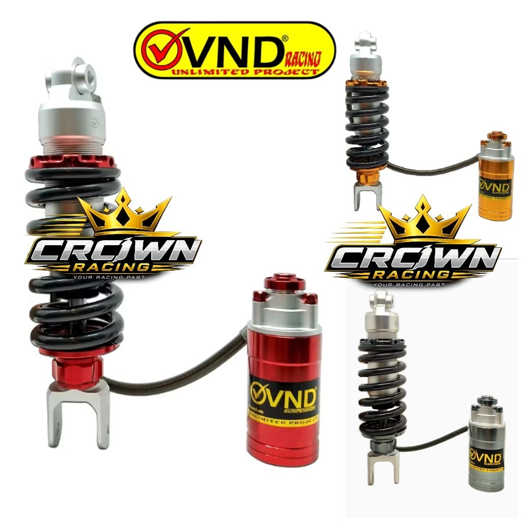Monoshock Shock Shockbreaker VND AK 111 Pro Tabung Pisah Click Rebound 265mm Vixion / R15 / Xabre / 