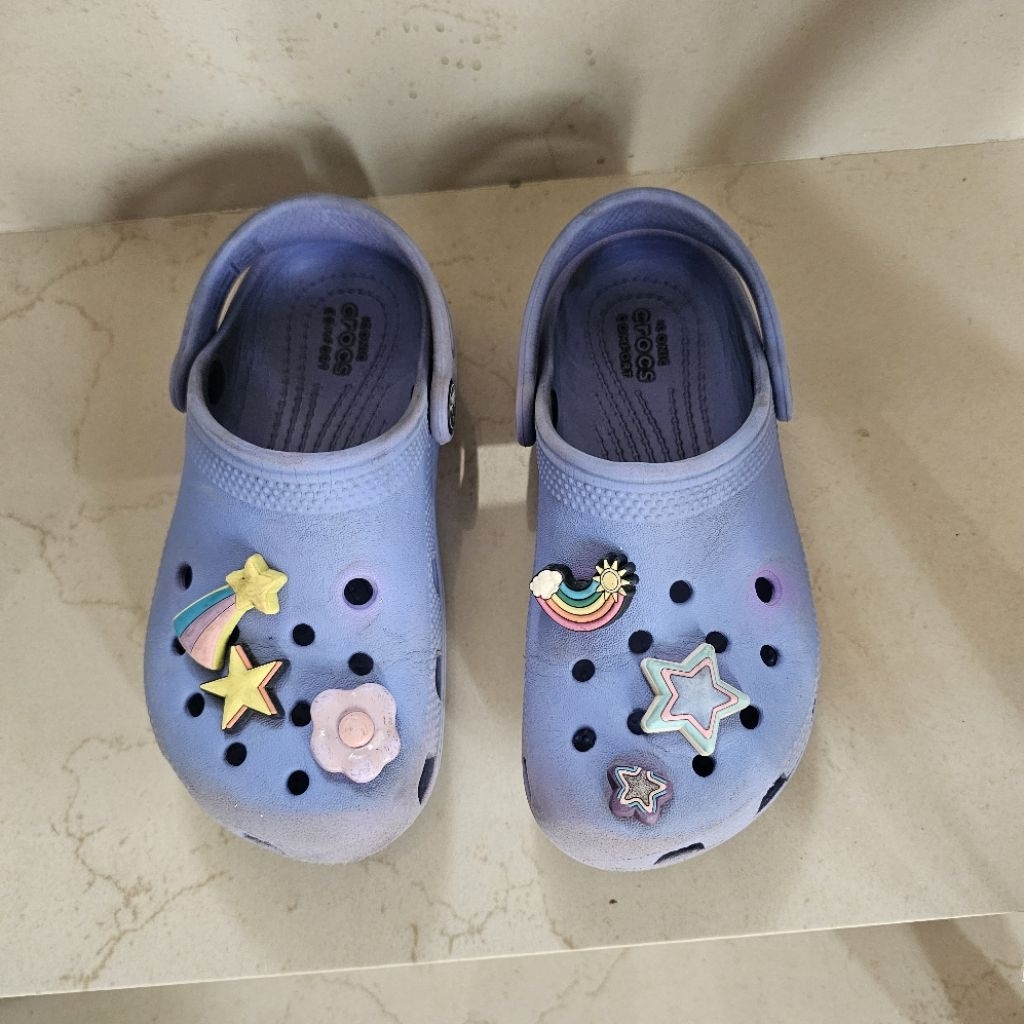 preloved crocs ungu original