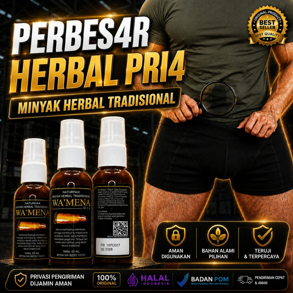 PRIVASI AMAN TOP Pembesarpenis Wa'mena Oil Tradisional Obat Herbal Pembesarkelamin Permanen Original
