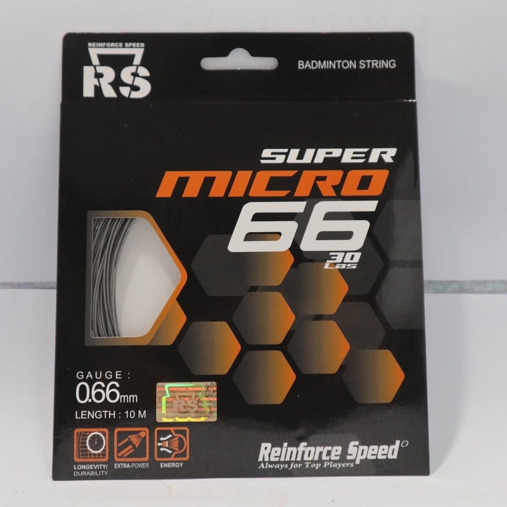 Senar Badminton RS SUPER MICRO 66 / String Badminton RS Super Micro 66 Original