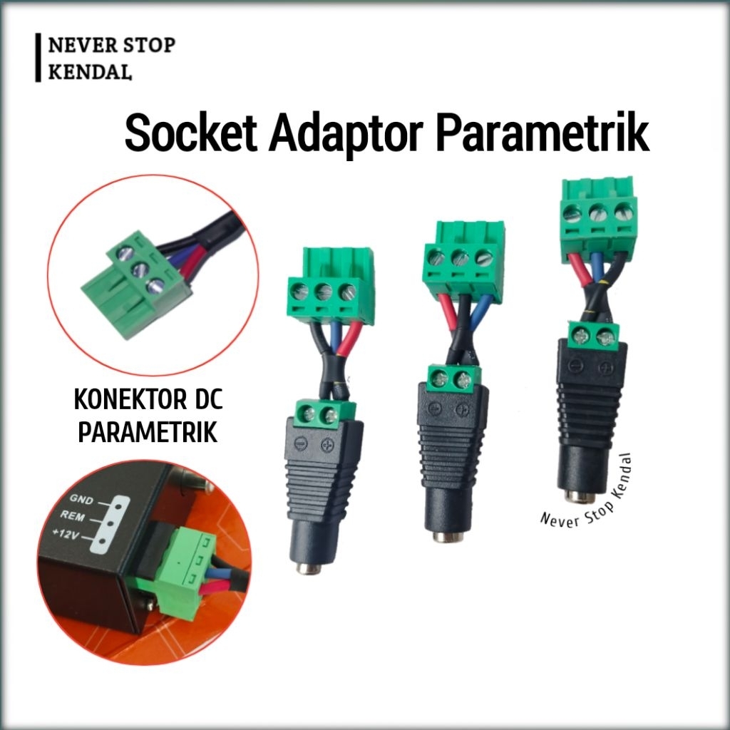 Socket Adaptor Parametrik Konektor Dc Parametrik Equalizer Sambungan adaptor parametrik