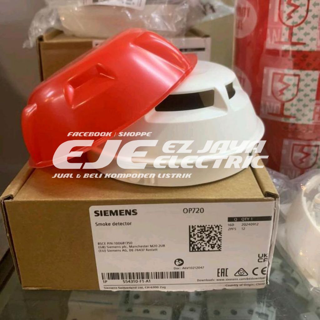 SMOKE DETECTOR SIEMENS OP720 KOMPLIT DENGAN BASE DB721 ORIGINAL
